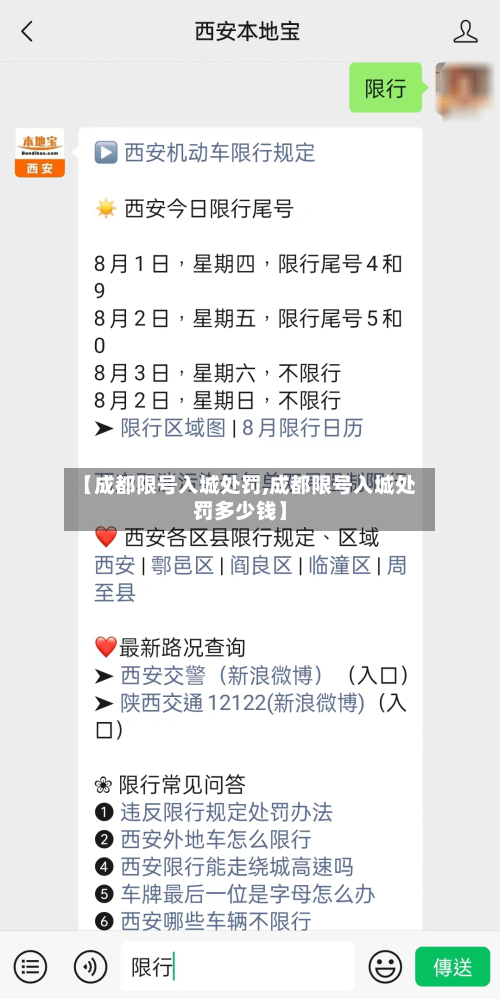 【成都限号入城处罚,成都限号入城处罚多少钱】-第1张图片