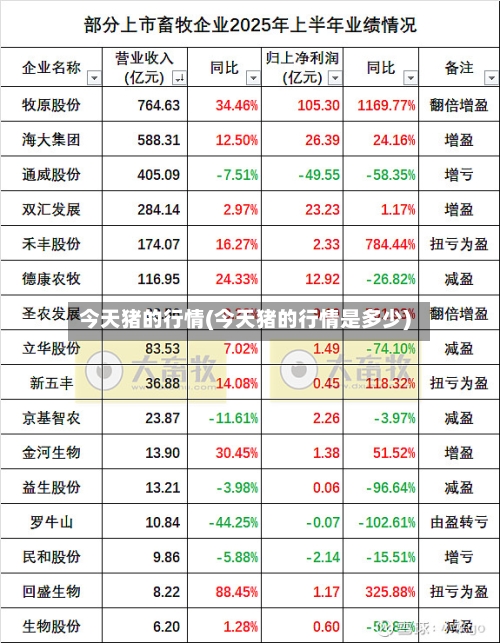 今天猪的行情(今天猪的行情是多少)-第3张图片