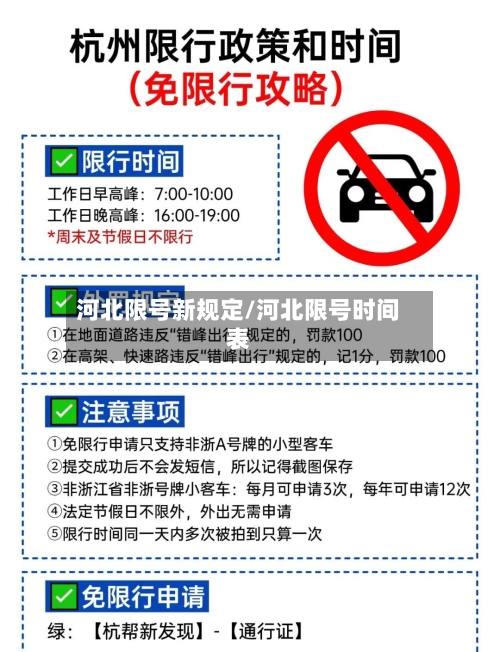 河北限号新规定/河北限号时间表-第3张图片