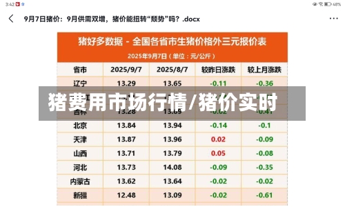 猪费用市场行情/猪价实时-第2张图片